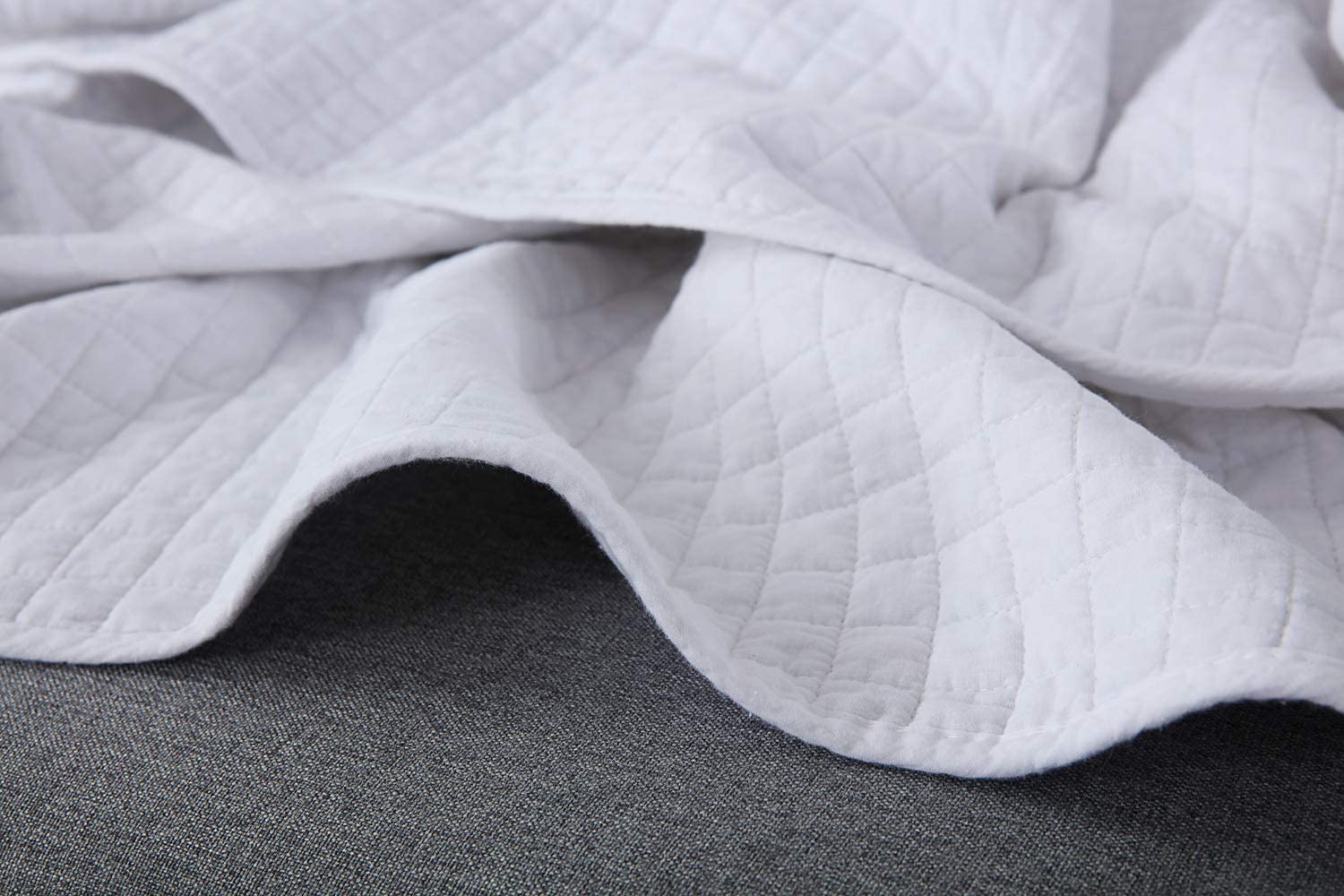 100% Cotton Quilted Throw Decorative Throw Blanket Quilt 50"x60"