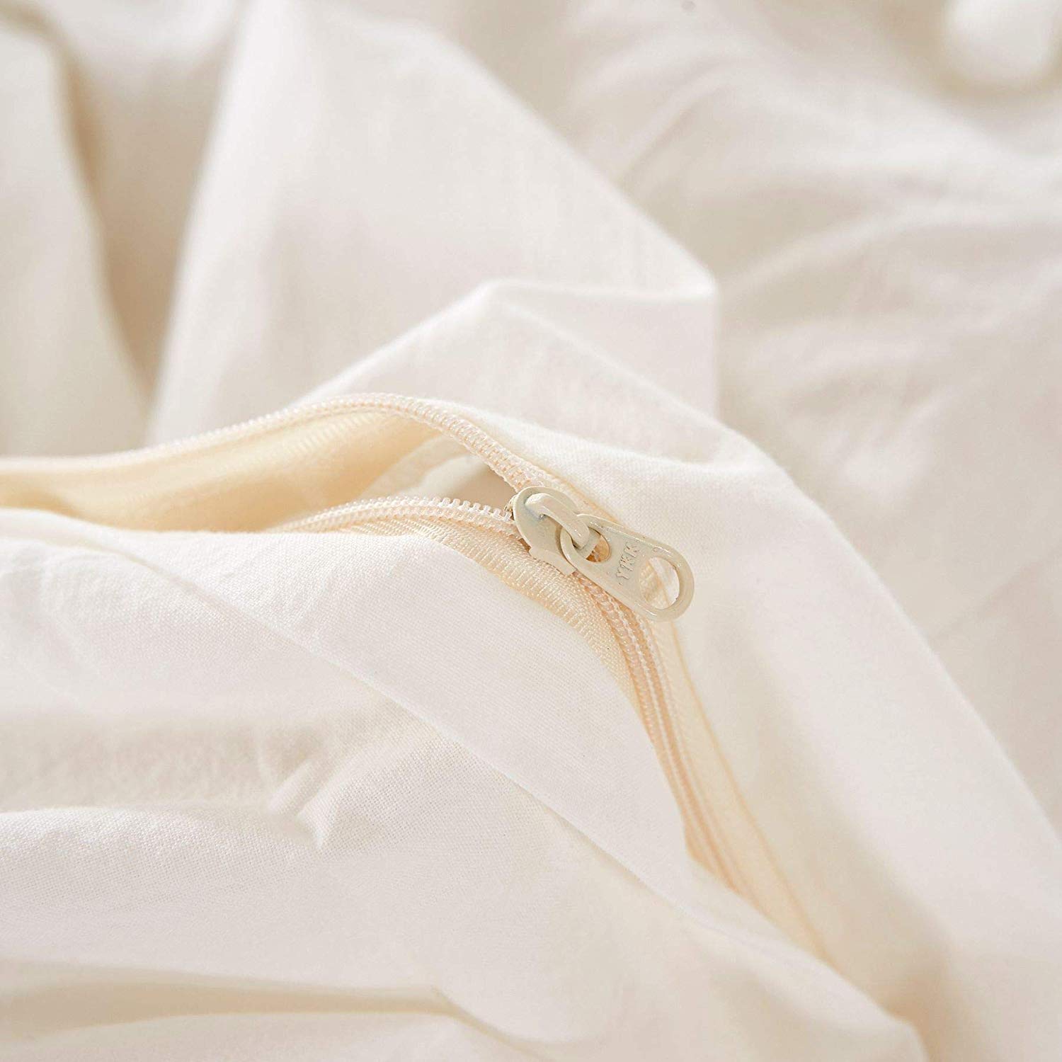 3 Piece 100% Cotton Duvet Cover Set, Pompom Soft Breathable Bedding