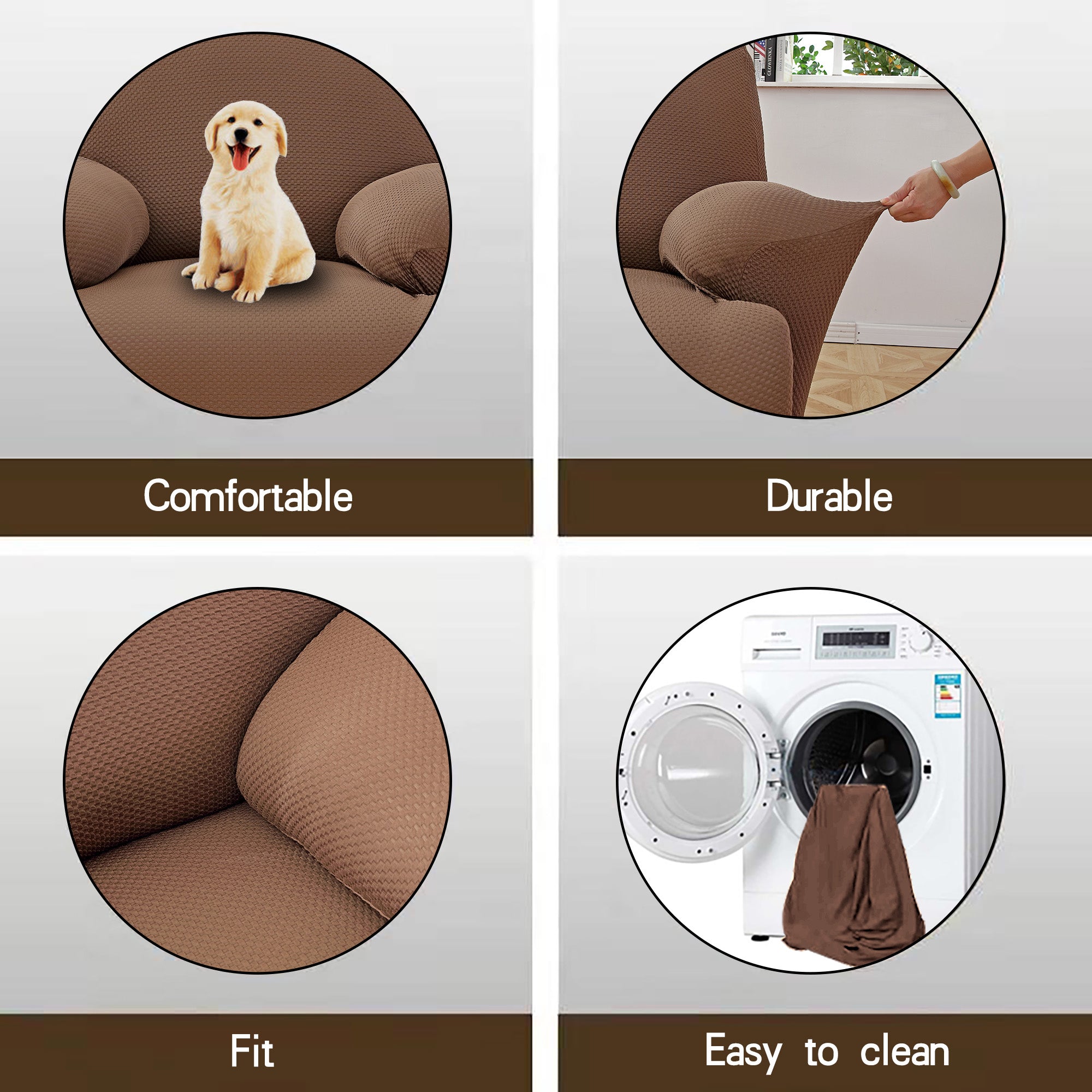 1 Piece Stretch Recliner Slipcover