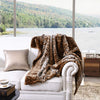 Faux Fur Throw Blanket Leopard Cheetah Bed Blanket