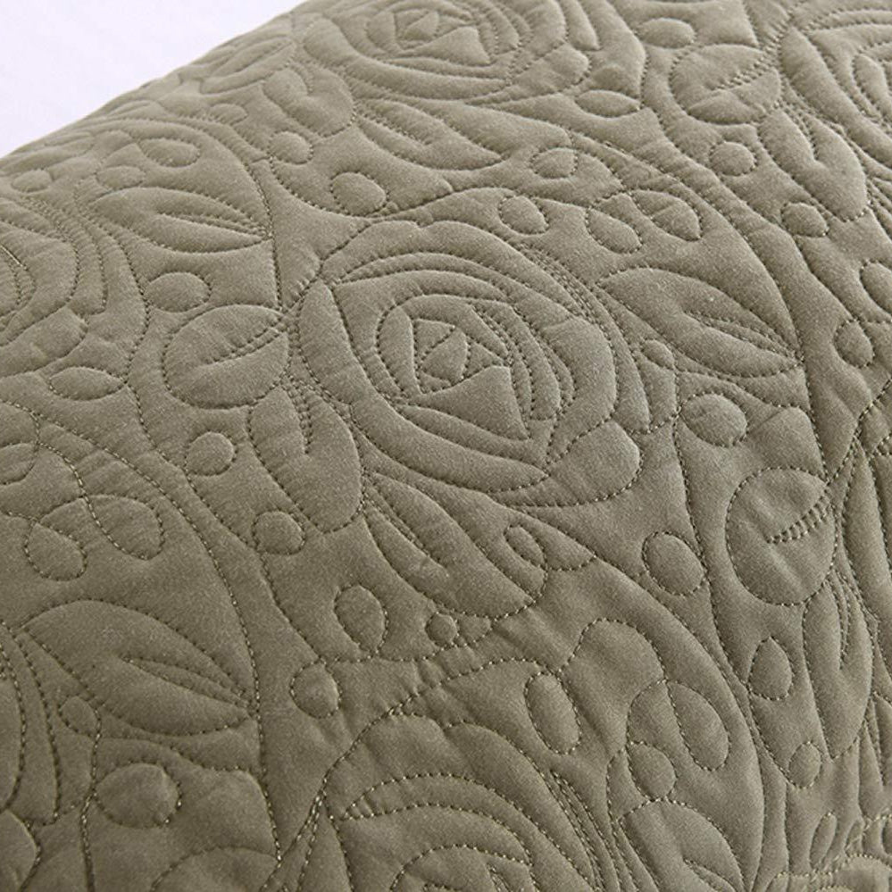 2 Piece Embroidered Pillow Shams Standard Size