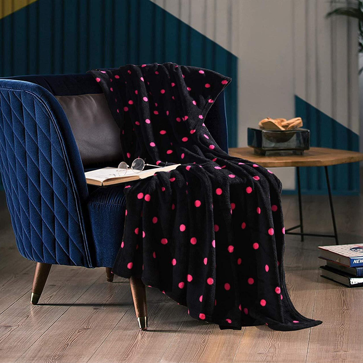 Fleece Throw Blanket, 50 x 60 Inch Lap Fleece Blankets