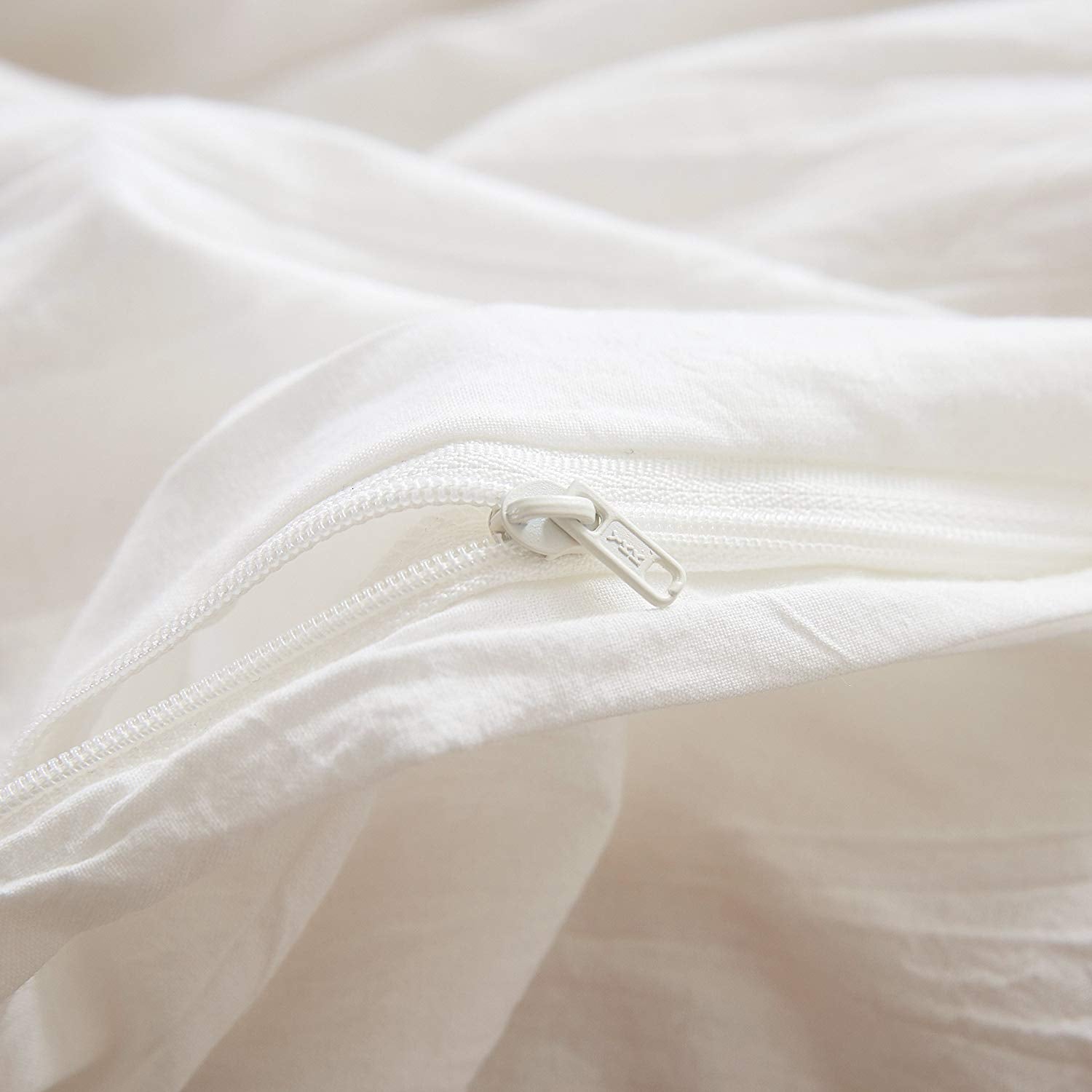 3 Piece 100% Cotton Duvet Cover Set, Soft Breathable Bedding