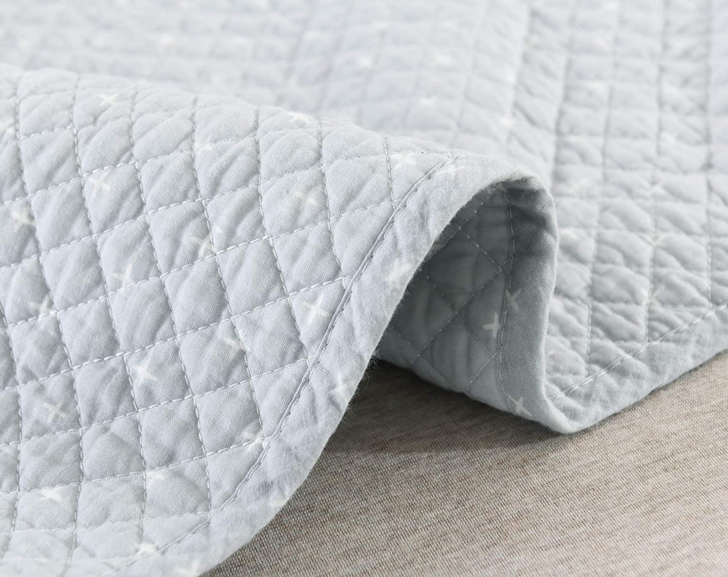 100% Cotton Quilted Throw Decorative Throw Blanket Quilt 50"x60"