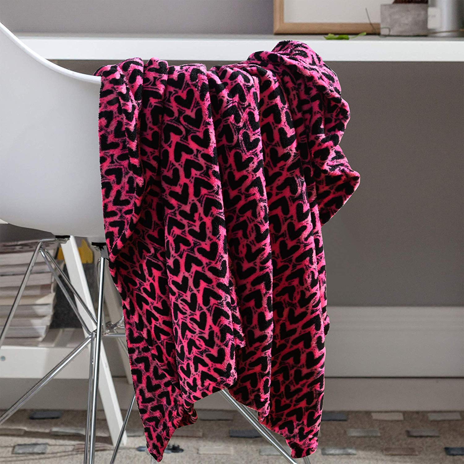 Fleece Throw Blanket, 50 x 60 Inch Lap Fleece Blankets