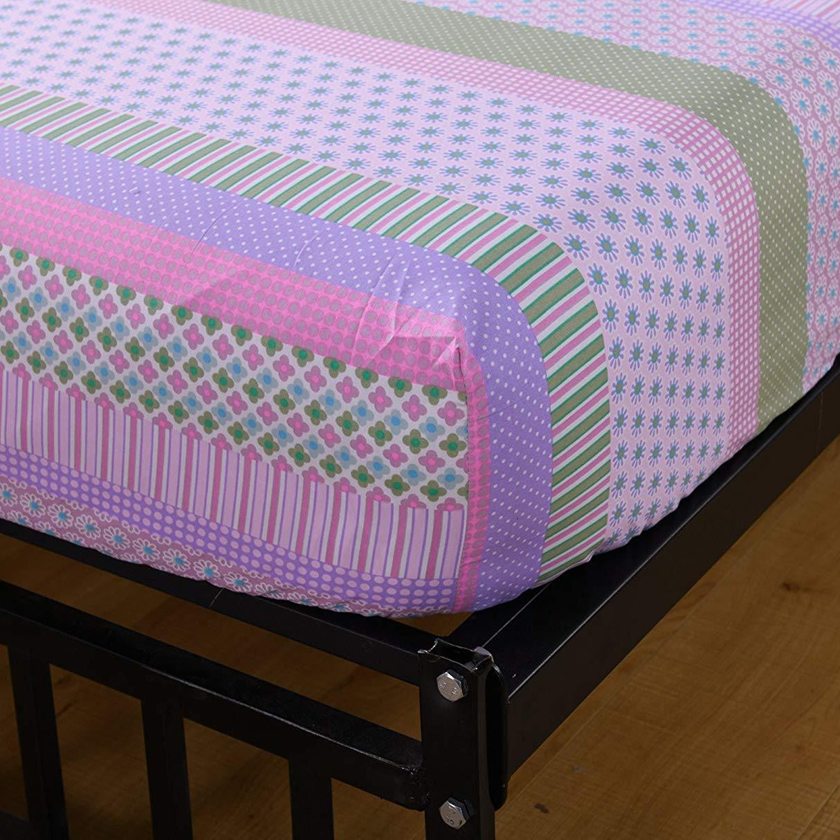 Kids Comforter Set Girls Comforter Set Kids Bedding Set Include Sheet Set Bunk Beds for Kids Twin/Full, Purple Floral
