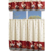 3 Piece Kitchen Cafe Curtain Set With Swag and Tier