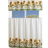 3 Piece Kitchen Cafe Curtain Set With Swag and Tier