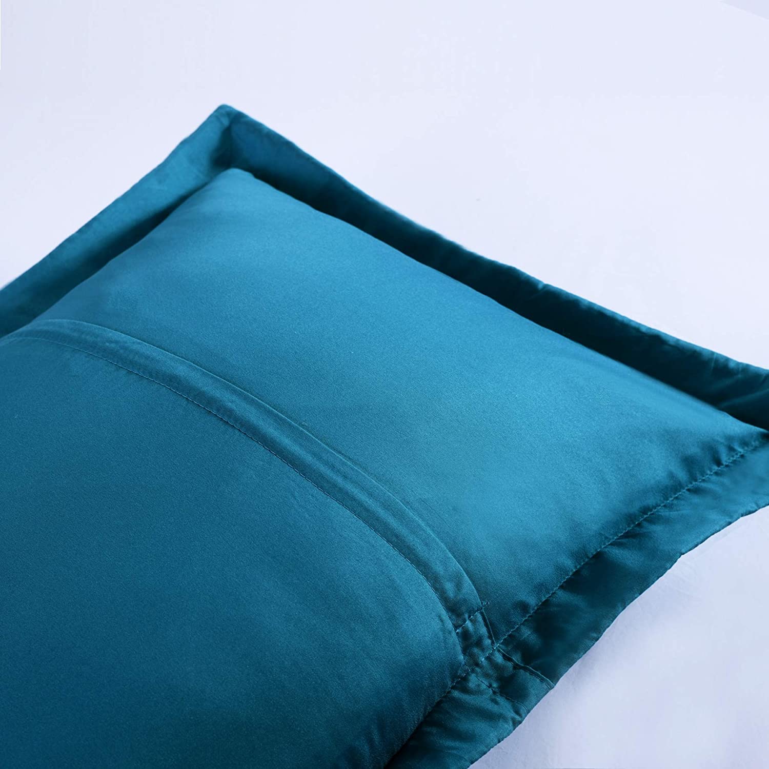 2 Pack Embroidered Pillow Shams – Standard Queen King Euro Decorative Pillow Covers with Hidden Zipper