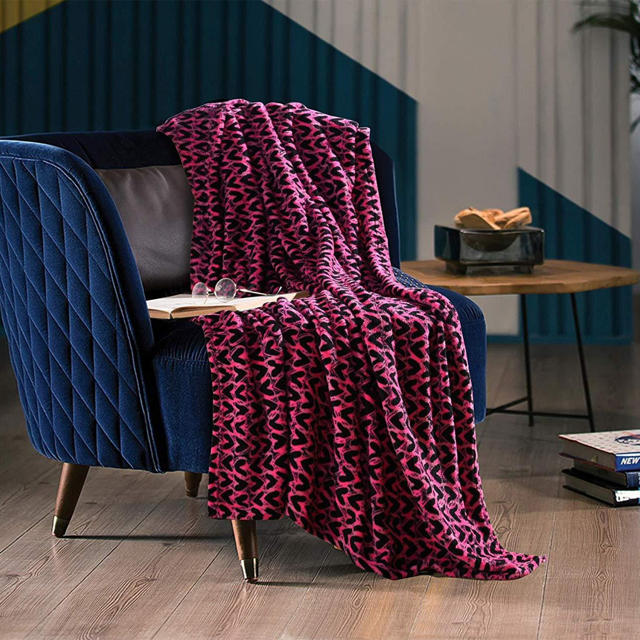 Fleece Throw Blanket, 50 x 60 Inch Lap Fleece Blankets