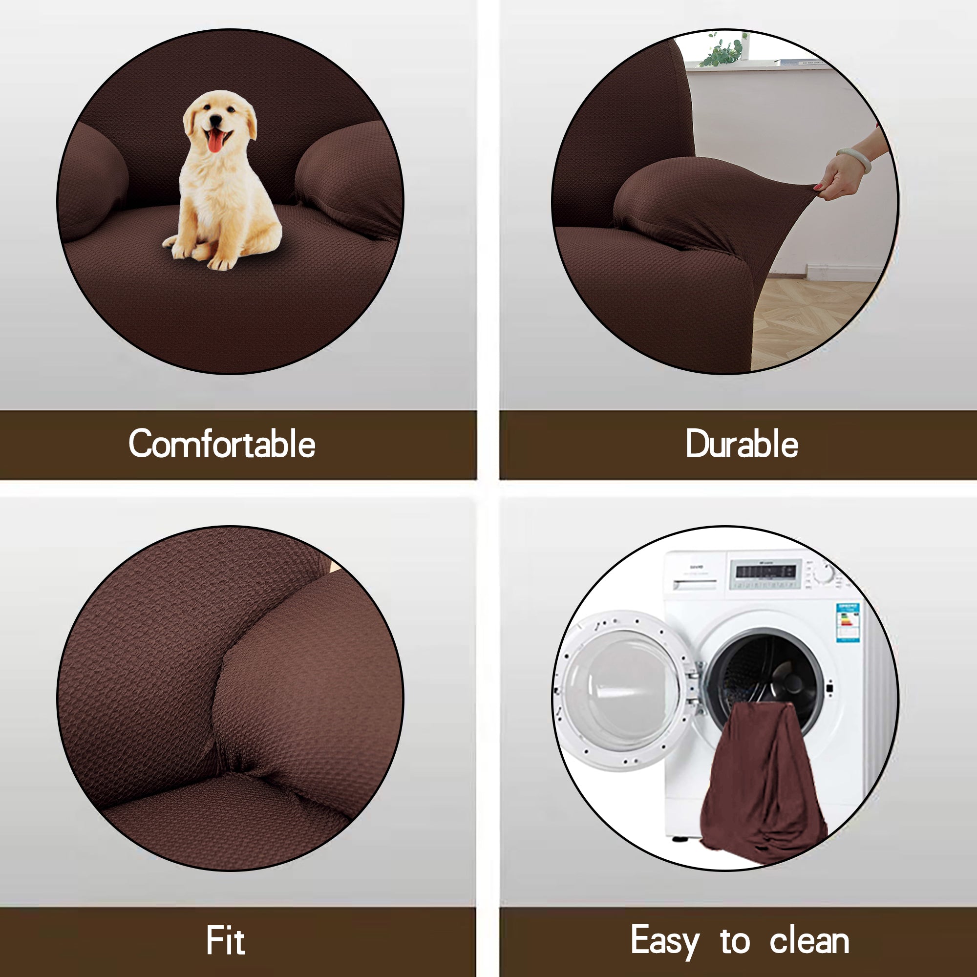 1 Piece Stretch Recliner Slipcover