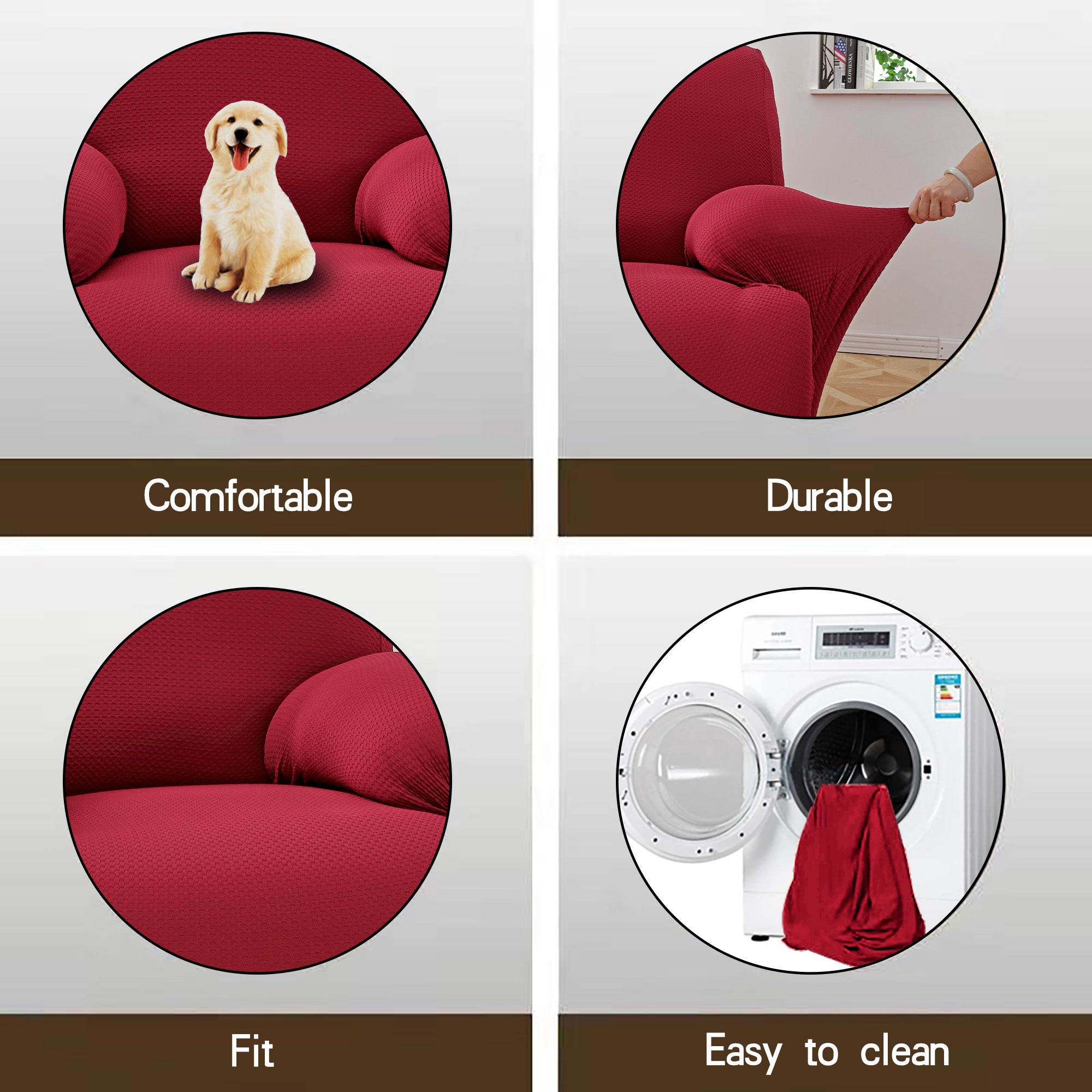 1 Piece Stretch Recliner Slipcover