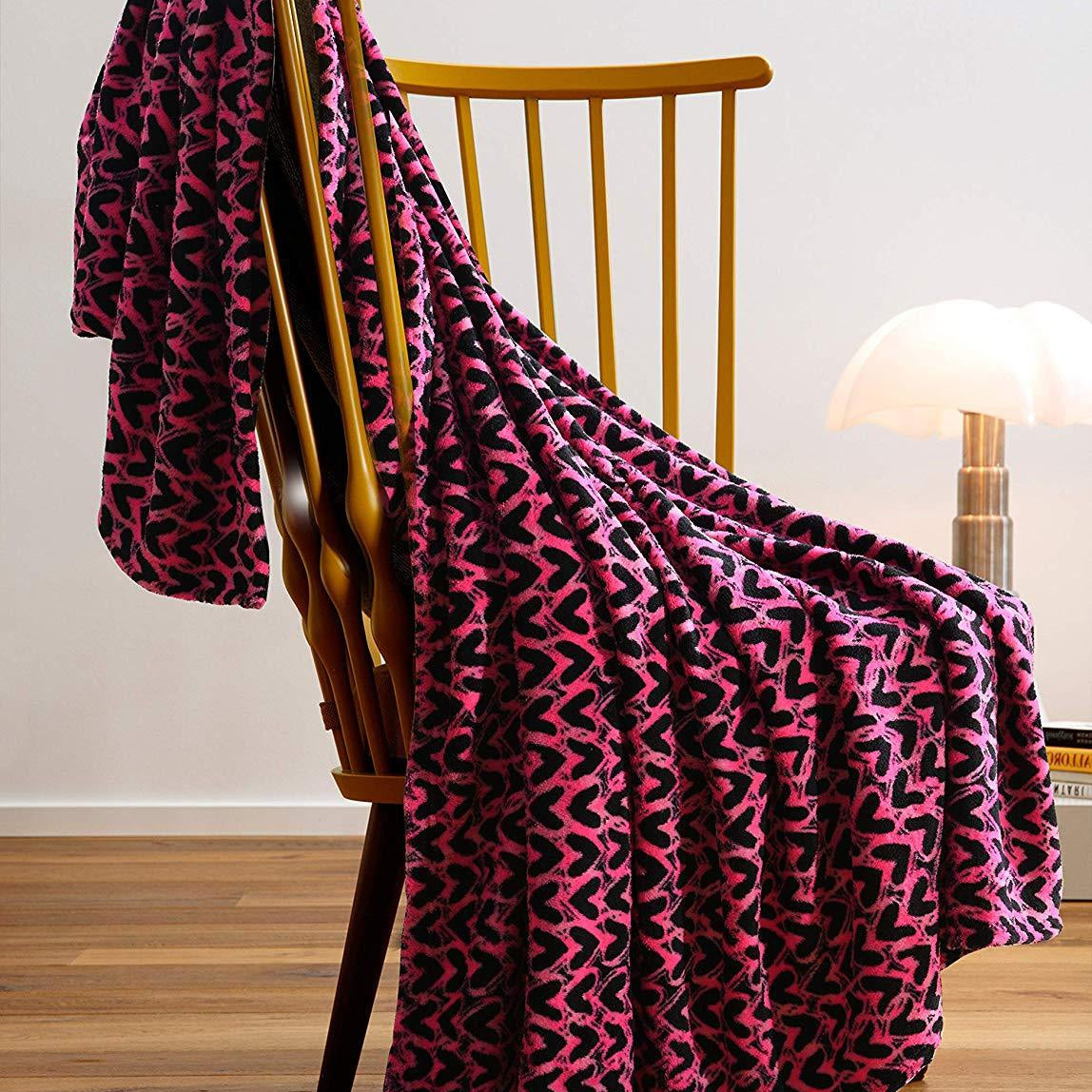 Fleece Throw Blanket, 50 x 60 Inch Lap Fleece Blankets