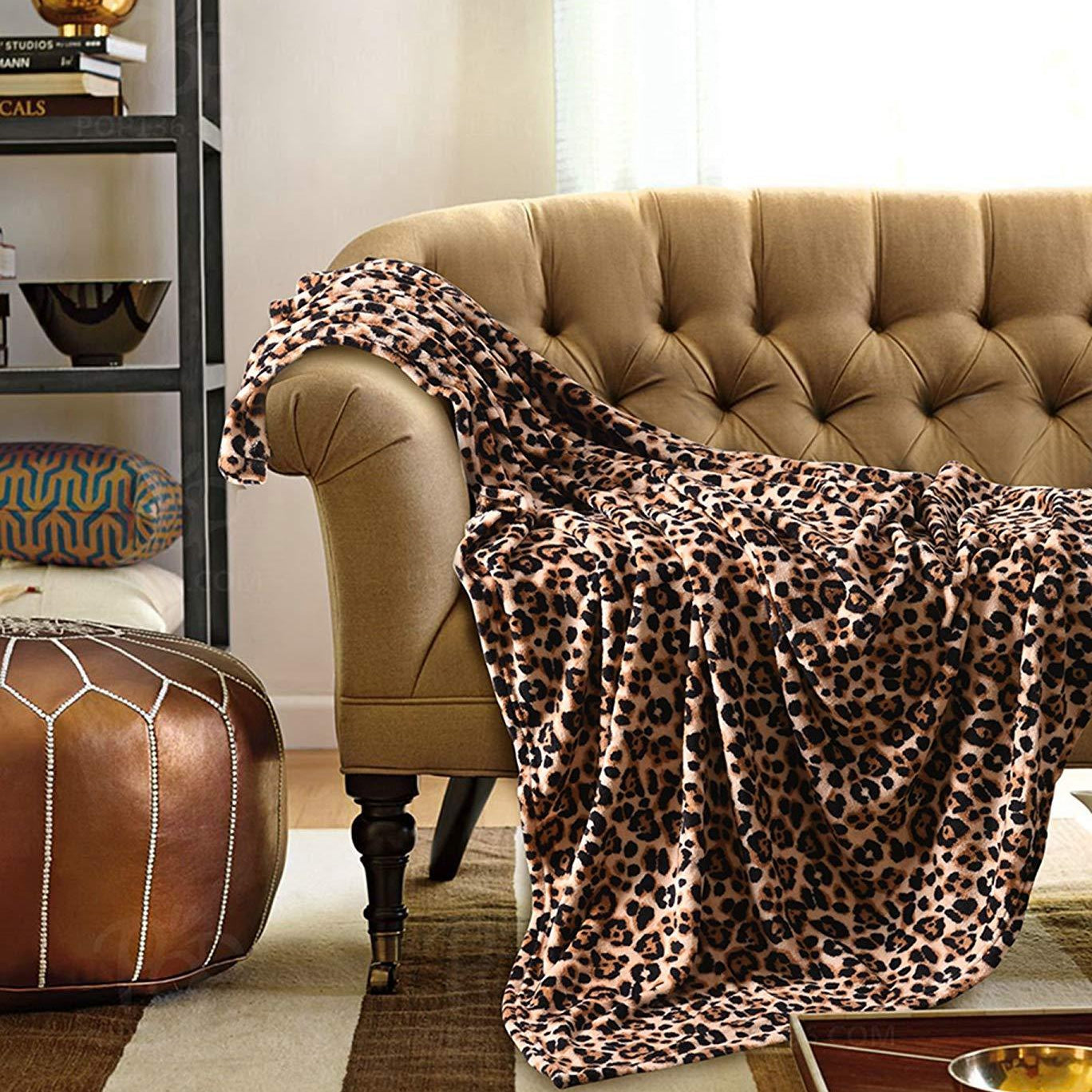 Fleece Throw Blanket, 50 x 60 Inch Lap Fleece Blankets