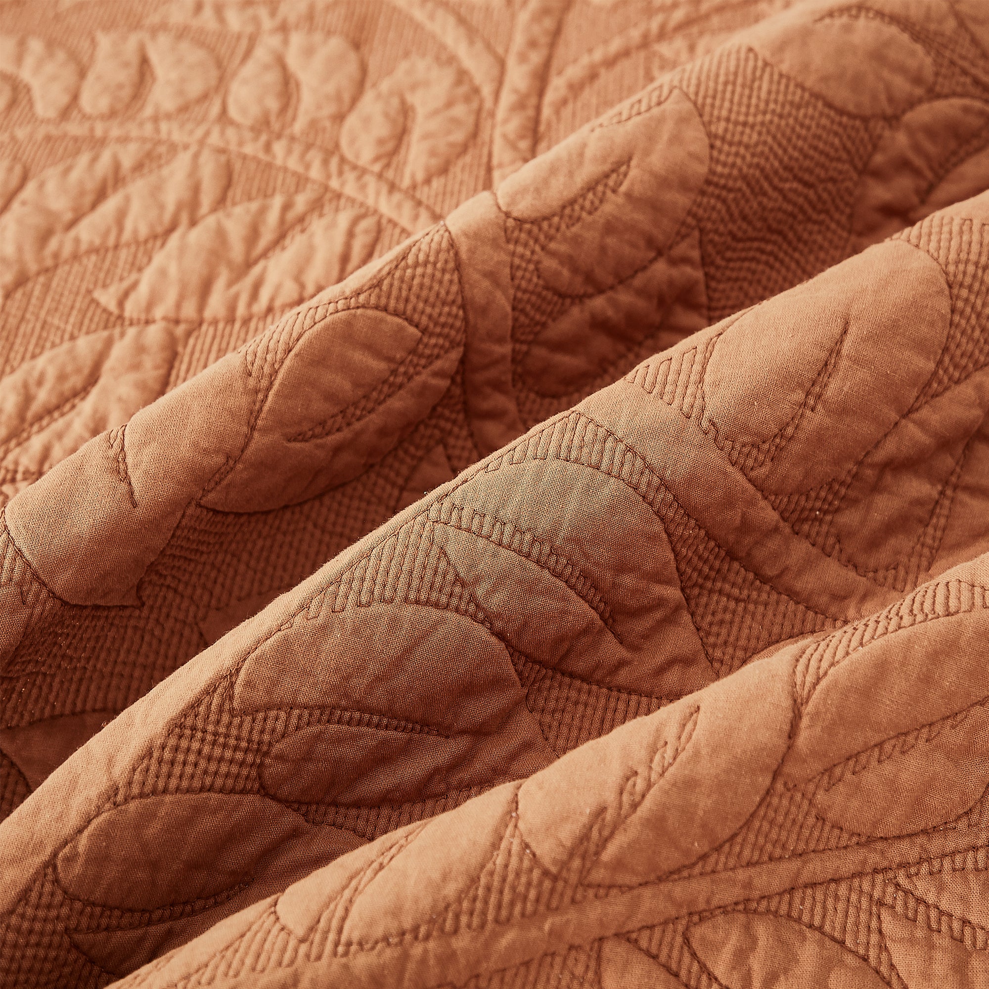 3 Piece 100% Cotton Quilt Set, Oversized Quilted Bedspread T