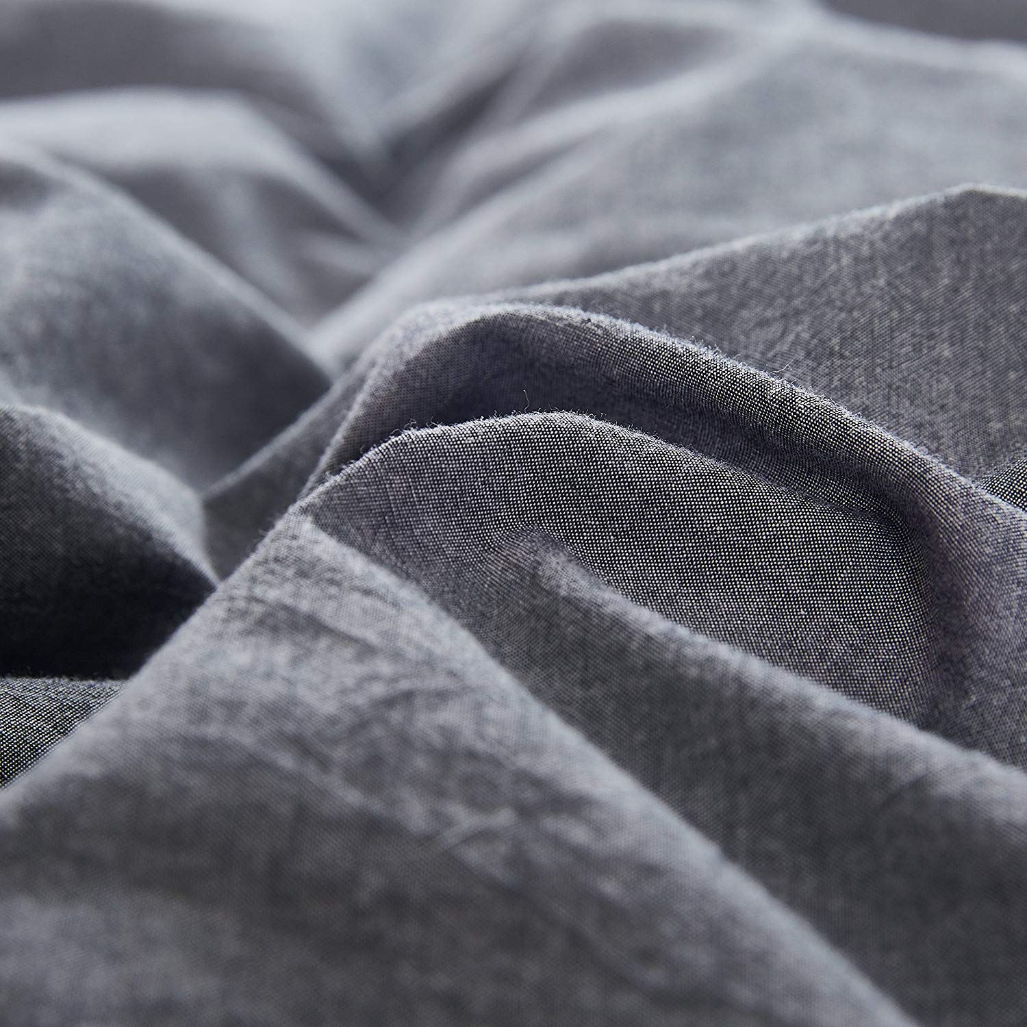 3 Piece 100% Cotton Duvet Cover Set, Soft Breathable Bedding