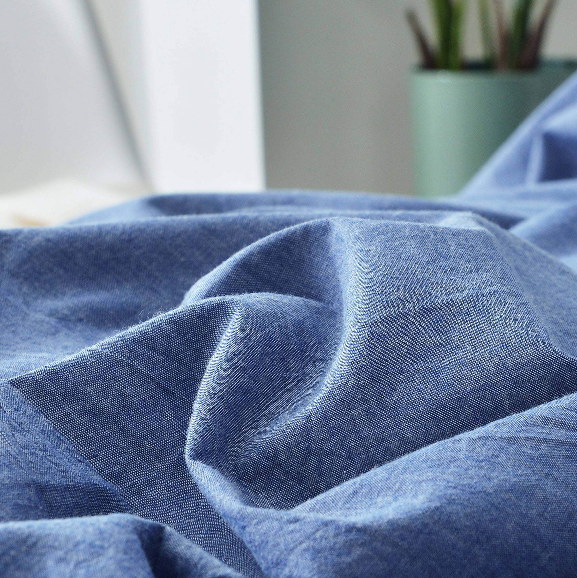 3 Piece 100% Cotton Duvet Cover Set, Soft Breathable Bedding