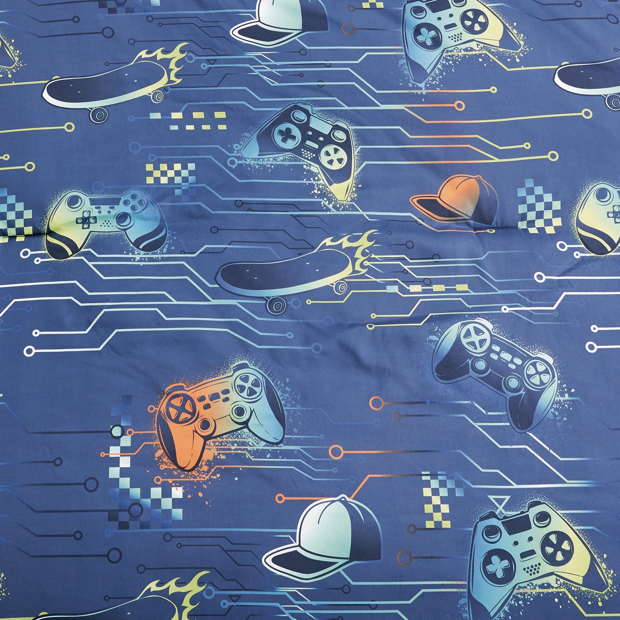 Kids Girls Boys Comforter Set Game Boy