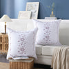 2 Pack Embroidery Throw Pillow Covers Euro Sham Covers Pillow Shams