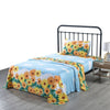 Kids Cotton Sunflower Bed Sheet for Girls Teens Children