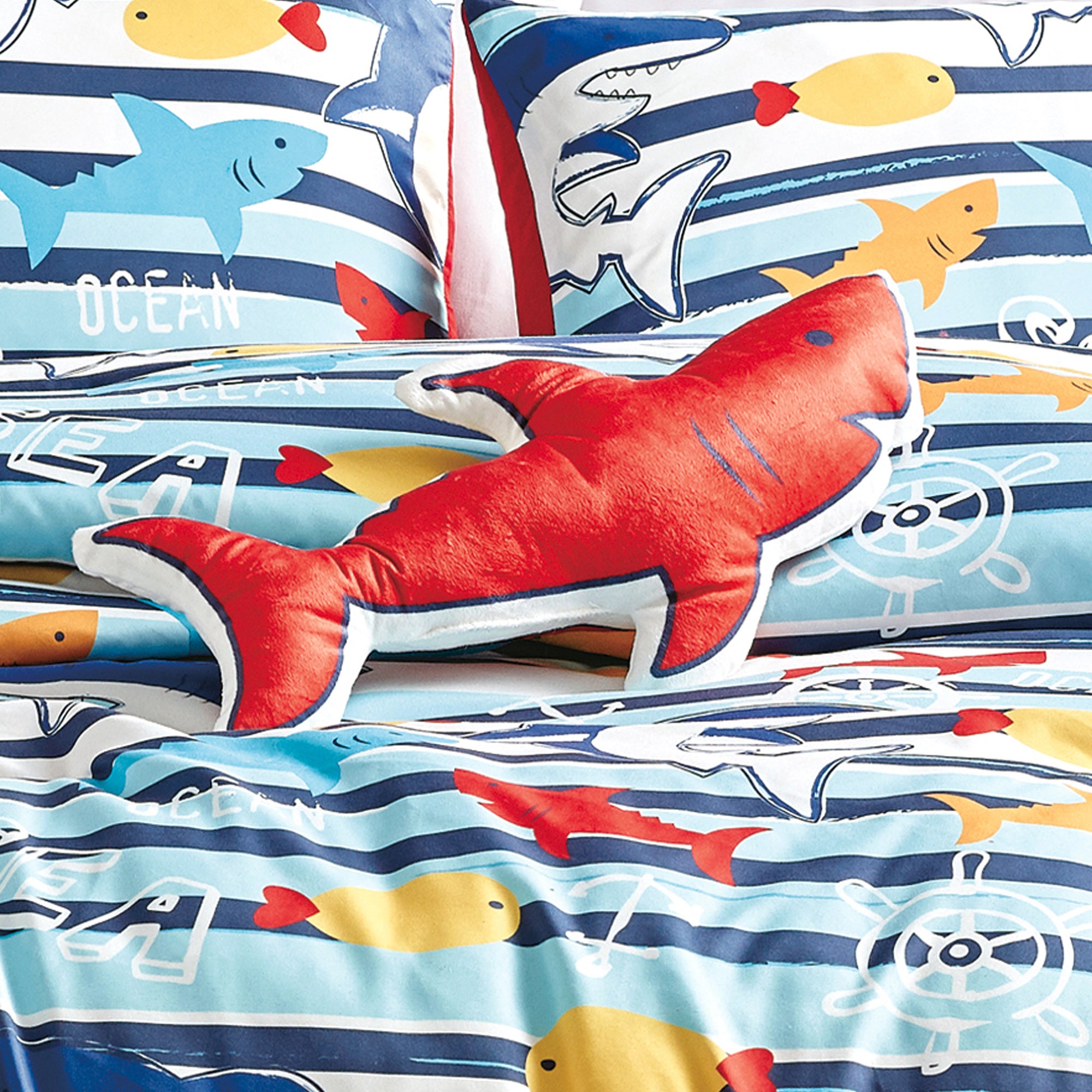 Kids Girls Boys Comforter Set Ocean Life