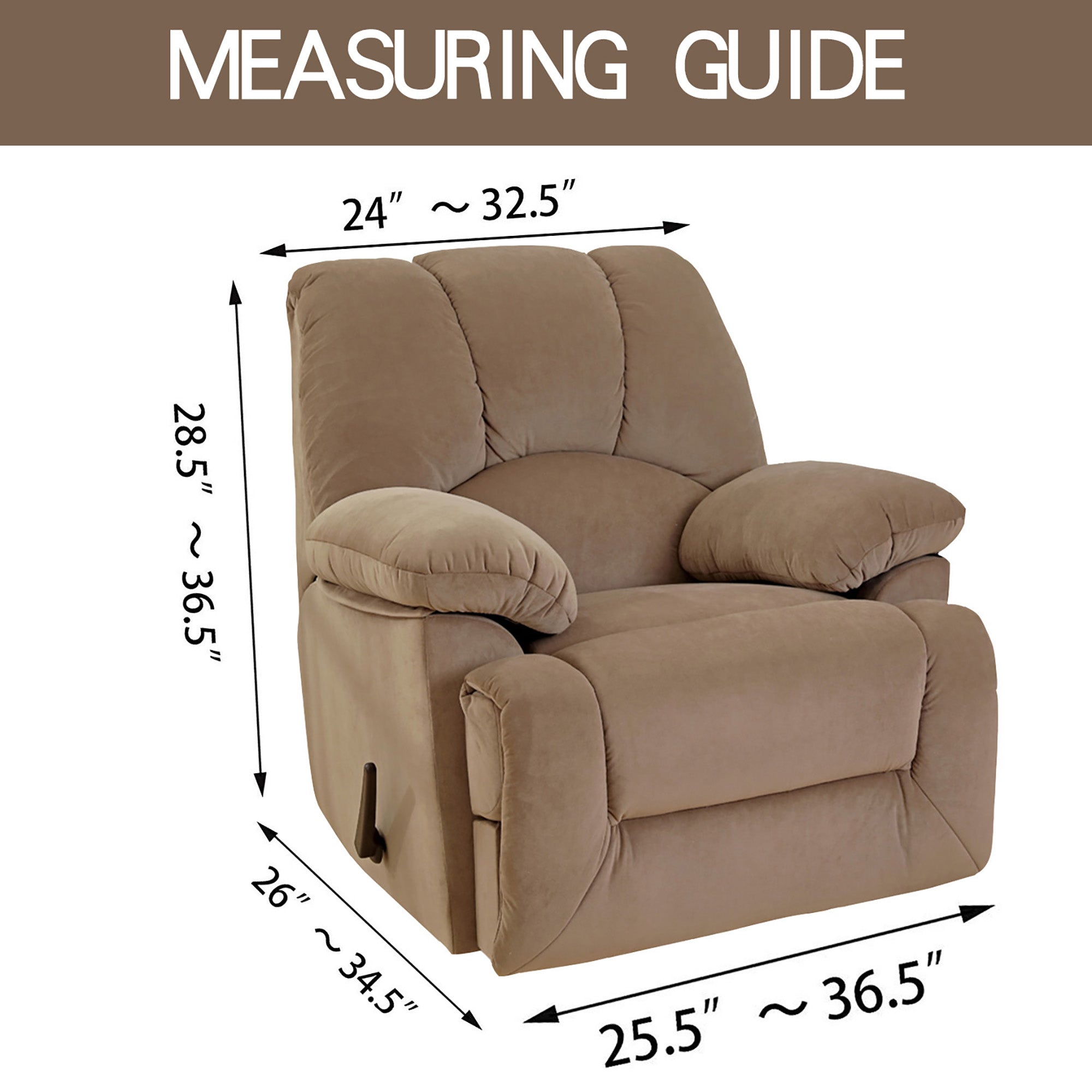 1 Piece Stretch Recliner Slipcover